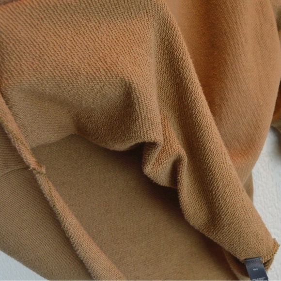 Aerie Oversized French Terry Crew Neck Sweatshirt, Toasted Almond Color Size XS - Picture 7 of 12